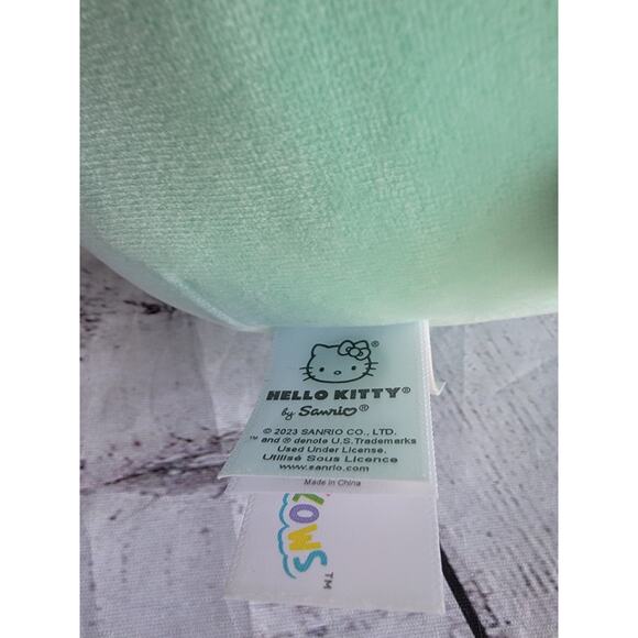Squishmallow Plush Sanrio Hello Kitty Easter Bunny Pastel Green Pink Kellytoy - Picture 6 of 9
